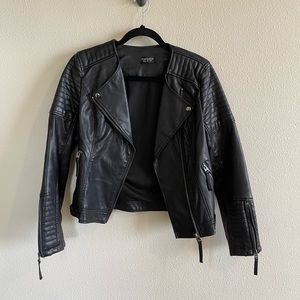TOPSHOP Black Leather Jacket